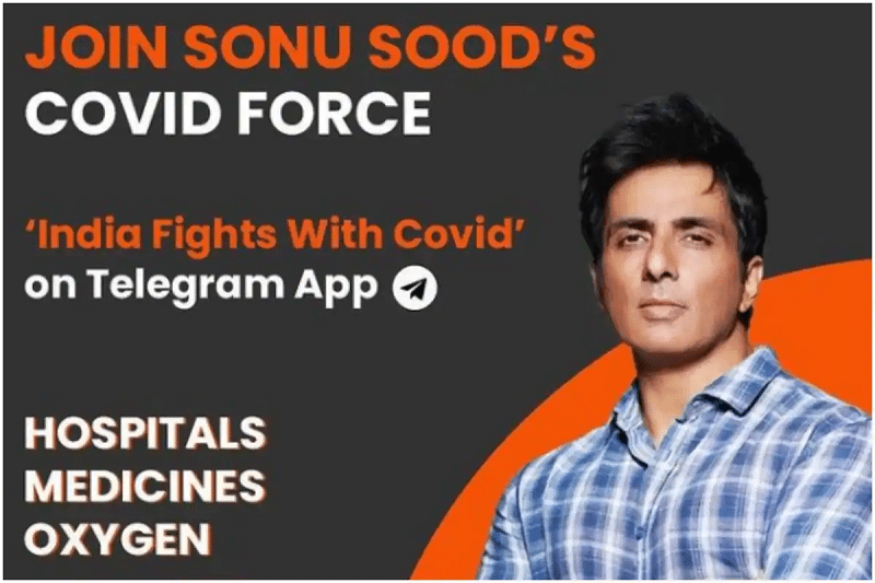 Sonu Sood and staff set up o2 cylinders