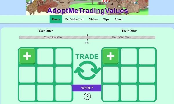 adopt me trading values